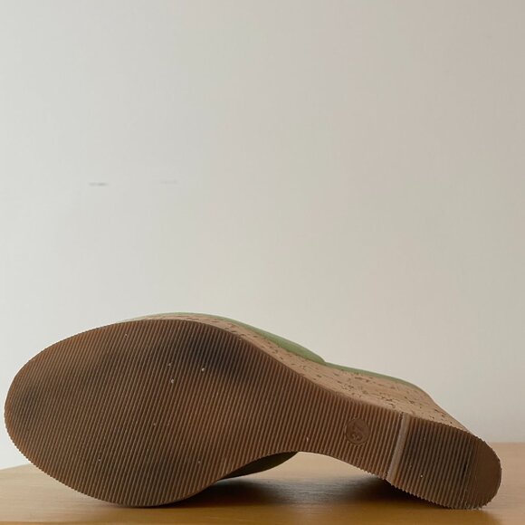 Naná Suede Cork Wedge Mules - Picture 10 of 10